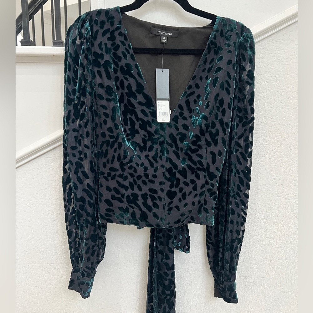 Toccin Louisa Velvet Burnout Top